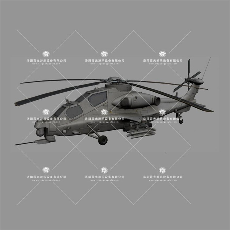 中兴镇武装直升机3D模型